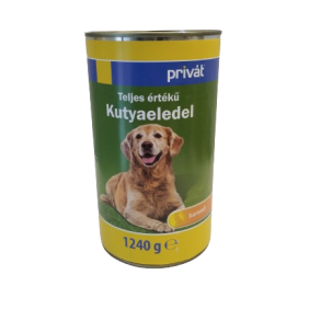 Kutyaeledel Privát konz. 1240g baromfi